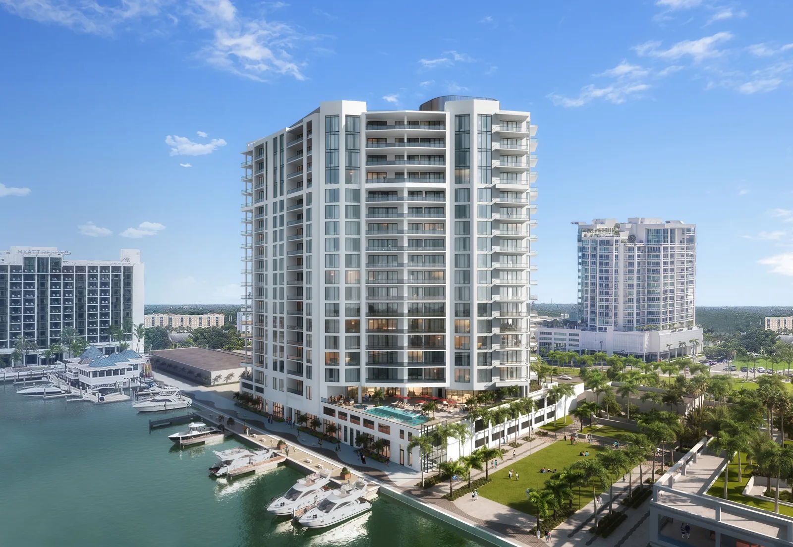 The Ritz-Carlton Residences Palm Beach Gardens, SALES GALLERY (Off-Site): 4001 Design Center Dr Suite 110 SITE:, 2200 PGA Boulevard, Palm Beach Gardens, FL 33410 — image from original project materials